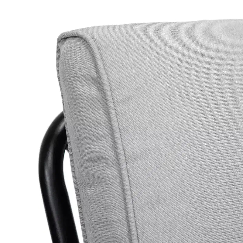 Greemotion 6pc Palma Outdoor Metal Reclining Cushioned Arm Patio Chairs Gray