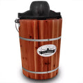 Elite Cuisine 6qt Old Fashioned Vintage Electric Ice Cream Maker Machine