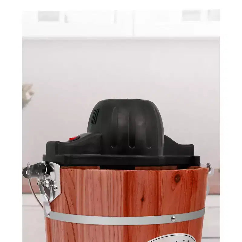 Elite Cuisine 4qt Old Fashioned Vintage Electric Ice Cream Maker Machine