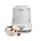 Hamilton Beach 1.5 Quart Ice Cream Maker White 68880: Electric Machine, 20 Min Cycle, 1.5 Qt Capacity, Hand Wash