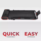Sunny Health & Fitness Smart Compact Treadpad Electric Treadmill