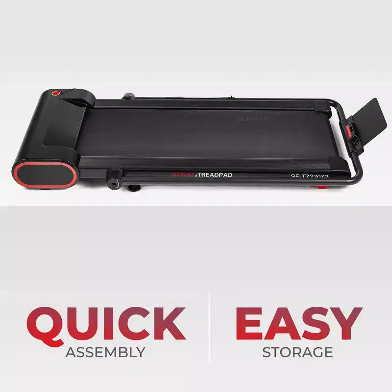 Sunny Health & Fitness Smart Compact Treadpad Electric Treadmill