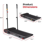 Tapis de course intelligent Sunny Health & Fitness Slim avec exerciseur de bras