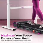 Tapis de course intelligent Sunny Health & Fitness Slim avec exerciseur de bras