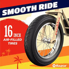 Razor Rambler Step Over Electric Scooter - Beige: 350W Motor, 15.5 mph Speed