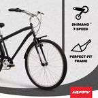 Huffy Sienna 27.5" M Comfort Bike - Black