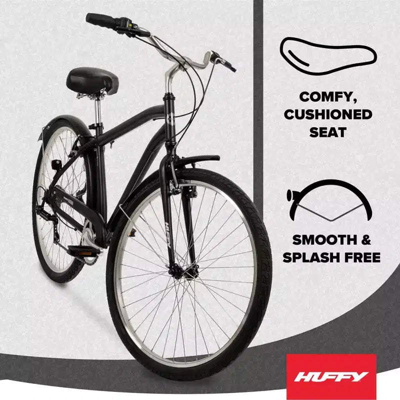 Huffy Sienna 27.5" M Comfort Bike - Black