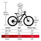 Huffy Sienna 27.5" M Comfort Bike - Black