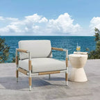 Christopher Knight Home Chaise Wevin en aluminium avec coussins, Gris clair