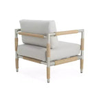 Christopher Knight Home Chaise Wevin en aluminium avec coussins, Gris clair