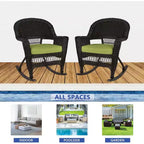 HomeStock Lot de 2 chaises contemporaines chics avec coussin et pieds chromés