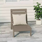 Westintrends Avalon Outdoor Patio Hdpe Deep Seating Modular Armless Chair