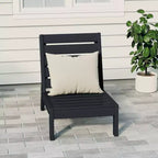 Westintrends Avalon Outdoor Patio Hdpe Deep Seating Modular Armless Chair