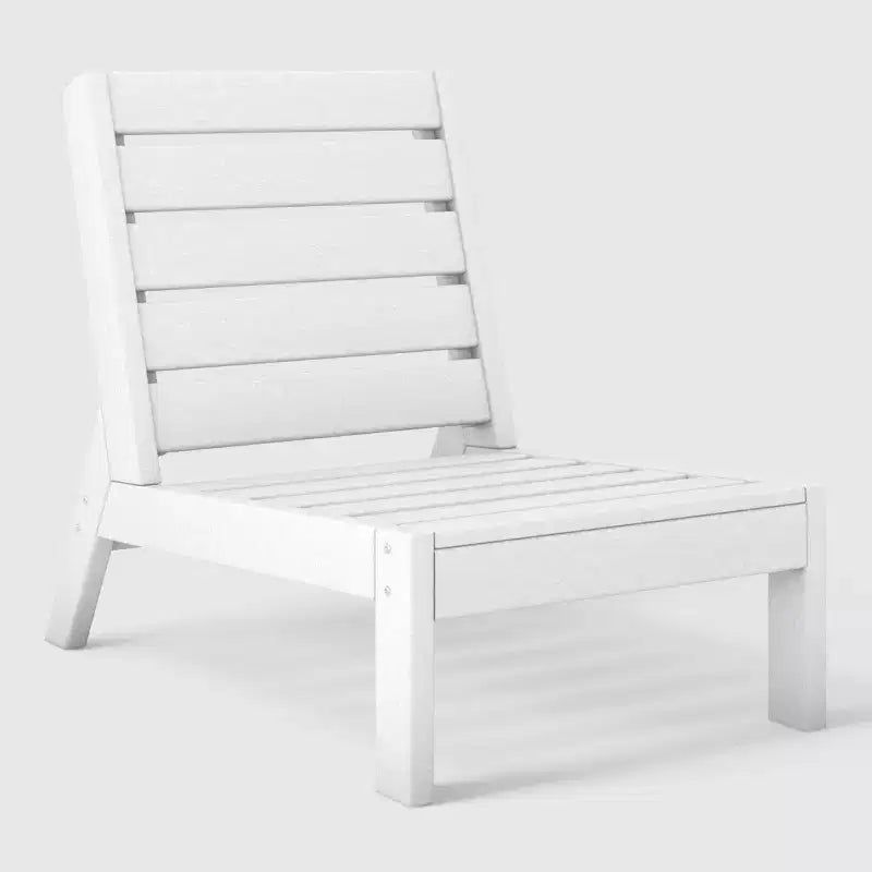 Westintrends Avalon Outdoor Patio Hdpe Deep Seating Modular Armless Chair