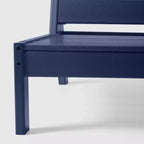 Westintrends Avalon Outdoor Patio Hdpe Deep Seating Modular Armless Chair