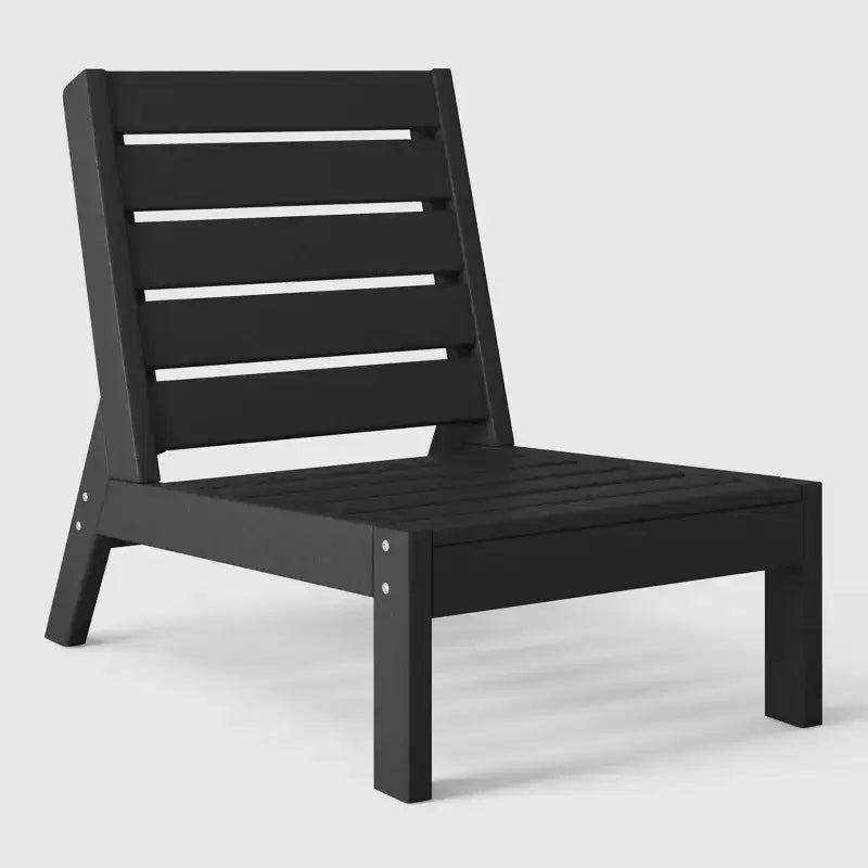 Westintrends Avalon Outdoor Patio Hdpe Deep Seating Modular Armless Chair