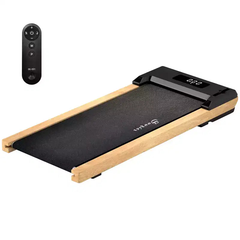 Tapis de marche silencieux Soozier 2,5 CV à placer sous un bureau, avec télécommande, roulettes de transport et écran LED pour la maison, la salle de sport ou le bureau
