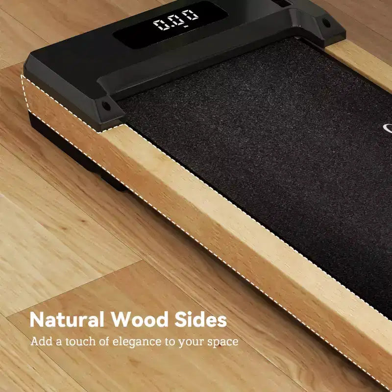 Tapis de marche silencieux Soozier 2,5 CV à placer sous un bureau, avec télécommande, roulettes de transport et écran LED pour la maison, la salle de sport ou le bureau