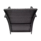 GDFStudio Fauteuils de jardin en osier Raina avec coussin (Lot de 2)