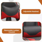 BestMassage Racing Gaming Chair Office Massage Chair with Massage Function Lumbar Support PU Leather for Adult