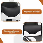 BestMassage Racing Gaming Chair Office Massage Chair with Massage Function Lumbar Support PU Leather for Adult