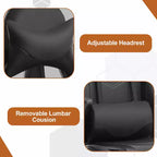 BestMassage Racing Gaming Chair Office Massage Chair with Massage Function Lumbar Support PU Leather for Adult