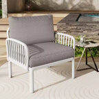 Christopher Knight Home Hester Outdoor Polypropylene Upholstered Club Chair