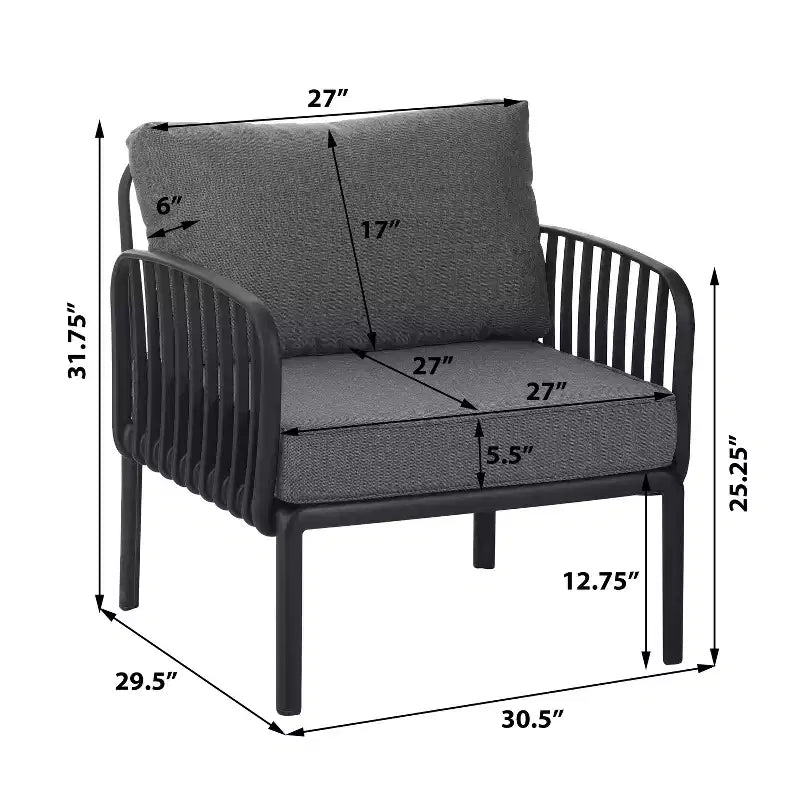 Christopher Knight Home Hester Outdoor Polypropylene Upholstered Club Chair