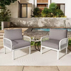 Christopher Knight Home Hester Outdoor Polypropylene Upholstered Club Chair (Set of 2)