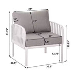 Christopher Knight Home Hester Outdoor Polypropylene Upholstered Club Chair (Set of 2)
