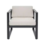 Fauteuil de jardin en aluminium avec coussins Navan Christopher Knight Home