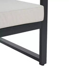 Fauteuil de jardin en aluminium avec coussins Navan Christopher Knight Home