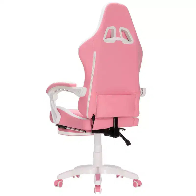 Hoffree Extra Large Massage Gaming Chair Ergonomic Office PC Chair with Footrest & Adjustable