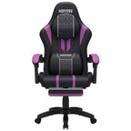 Hoffree Extra Large Massage Gaming Chair Ergonomic Office PC Chair with Footrest & Adjustable