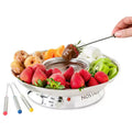 Nostalgia 10-Ounce Electric Fondue Party Set, Stainless Steel