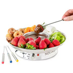 Nostalgia 10-Ounce Electric Fondue Party Set, Stainless Steel