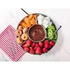 Nostalgia 10-Ounce Electric Fondue Party Set, Stainless Steel