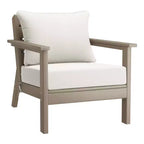 WestinTrends Avalon Salon de jardin modulaire 6 pièces en bois vieilli et blanc