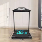 NAYSAYE Treadmill with Adjustable Incline and Wider Running Belt for Home or Gym Use, Black, 16.6*6*42.3