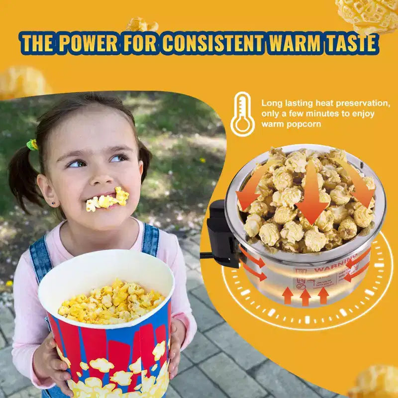 Machine à pop-corn VEVOR, machine à pop-corn 300 W, bouilloire 2,5 oz produisant 4 pintes par lot, machine à pop-corn de table avec porte en PP, comprend 2 cuillères, noir