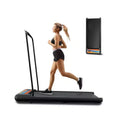 NAYSAYE Folding Portable Treadmill Under Desk Walking Pad Removable Armrests Cushioned Belt for Home Gym and Office