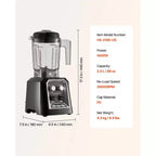 VEVOR Blender for Smoothies, 68 oz 1400W, Professional Blender with Powerful Motor, Multi-Functional Food Processing Blender, Black