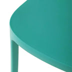 WestinTrends Playa Chaises de salle à manger modernes empilables en plastique pour l'extérieur (lot de 4), turquoise