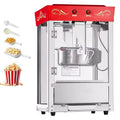 VEVOR Popcorn Machine, 8oz Stainless Steel Kettle, 800W Commercial Countertop Popcorn Maker, 48 Cups per Batch Theater Style Popper, Red