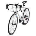 VEVOR Road Bike, 700C Wheels Racing Bike, SHIMANO 21 Speeds Drivetrain City Commuter Road Bicycle with Carbon Steel Frame, White