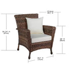 Jiallo Outdoor Faux Sea Grass Garden Armchair