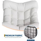 Acekool Outdoor Papasan Rocking Chair, Oversized Egg Rocker with Metal Frame, Rattan Patio Chair