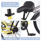 Vélos de croisière Okak 26 pouces à vitesse unique avec cadre en acier, vélo pour adultes avec roues larges et freins à rétropédalage arrière, vélo pour hommes et femmes