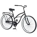 Okak 26IN Single Speed Cruiser Bikes with Steel Frame, Adult Bike with Wide Wheels and Rear Coaster Brakes, Bicycle for Mens and Women