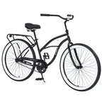 Okak 26IN Single Speed Cruiser Bikes with Steel Frame, Adult Bike with Wide Wheels and Rear Coaster Brakes, Bicycle for Mens and Women